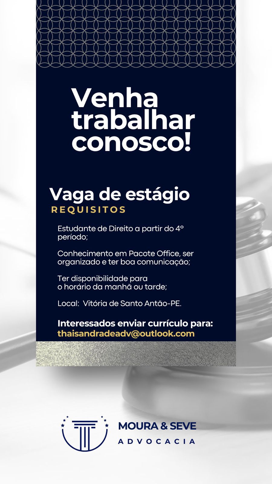 Oportunidade de Estágio